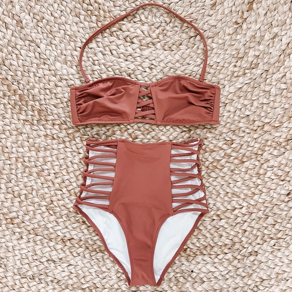 Victoria's Secret Other - Victoria’s Secret terra-cotta high waisted bikini